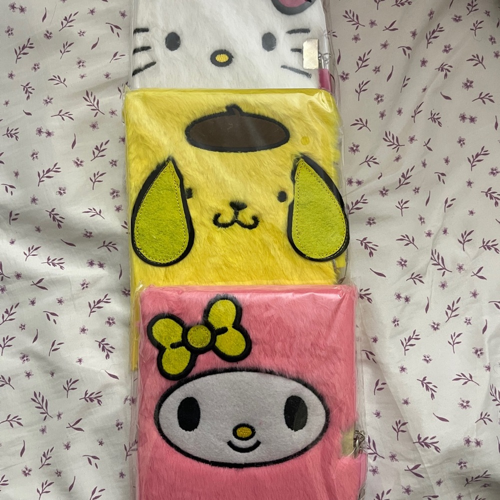 Sanrio Fuzzy Diary 3 Pack